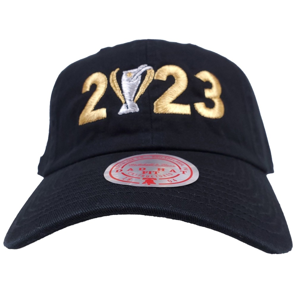 2023 World‎ Cup Mitchell & Ness MLS Dad Hat Cap Embroidery Logo Black NWT